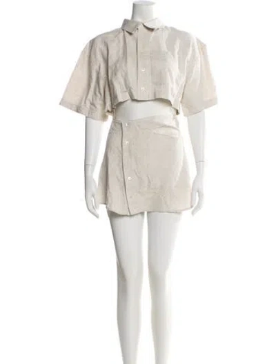 Pre-owned Jacquemus Mini Dress In Neutral