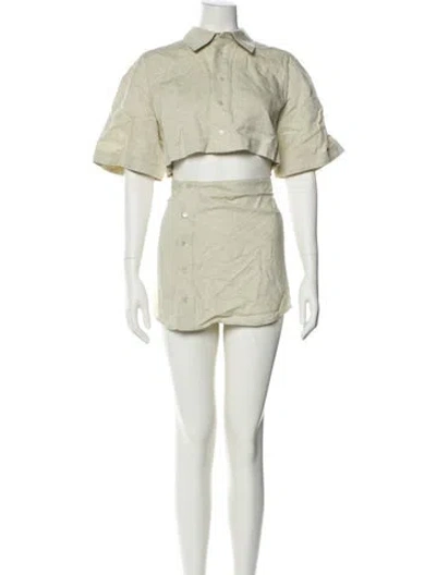 Pre-owned Jacquemus Mini Dress In Neutral