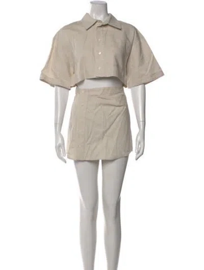 Pre-owned Jacquemus Mini Dress In Neutral