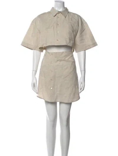 Pre-owned Jacquemus Mini Dress In Neutral
