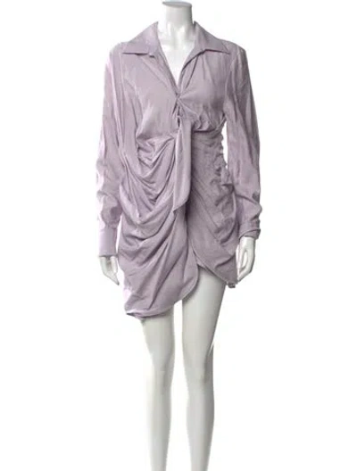 Pre-owned Jacquemus Mini Dress In Purple