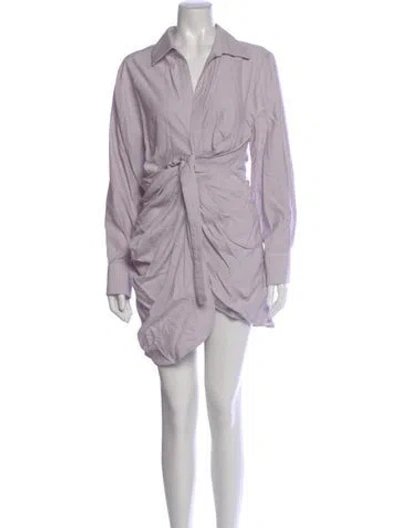 Pre-owned Jacquemus Mini Dress In Purple