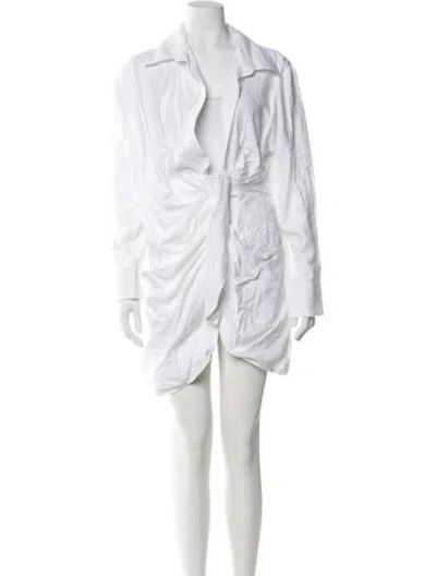 Pre-owned Jacquemus Mini Dress W/ Tags In White