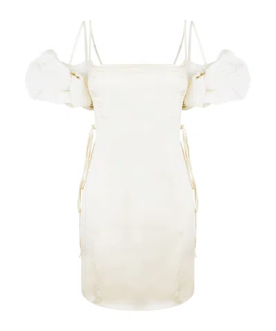 Jacquemus Mini Dress With Clean Lines In White