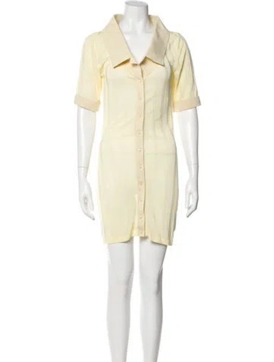Pre-owned Jacquemus Mini Dress In Yellow