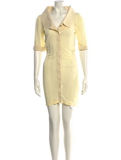 Pre-owned Jacquemus Mini Dress In Yellow