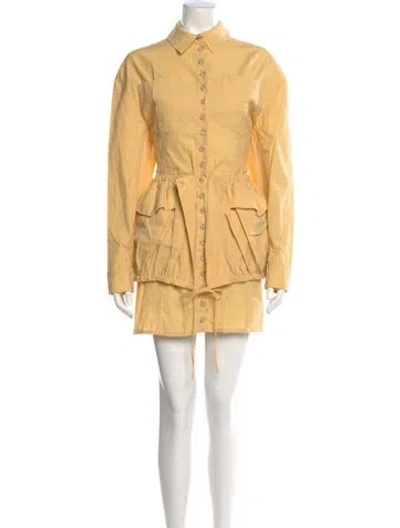 Pre-owned Jacquemus Mini Dress In Yellow