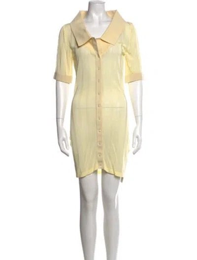 Pre-owned Jacquemus Mini Dress In Yellow