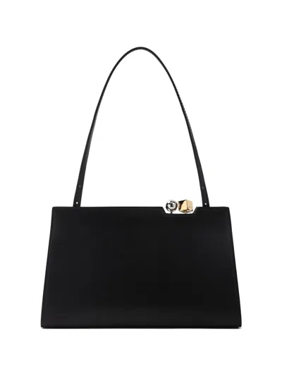 Jacquemus Mini Elegant Clutch Handbag In Black