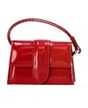 Jacquemus Red Le Porte Bambino Leather Airpod Case In Red