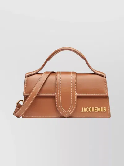 Jacquemus Le Bambino Leather Tote Bag In Light Brown 2