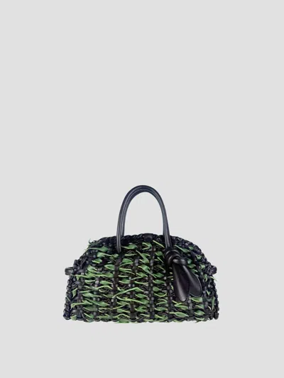 Jacquemus Mini Handcrafted Turismo Bag In Blue