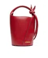 Jacquemus Le Petit Tourni Bucket Bag In Red