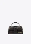 Jacquemus Mini Le Bambino Snake-embossed Leather Handbag In Brown