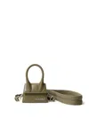 Jacquemus Mini Le Chiquito Handbag In Kaki Leather