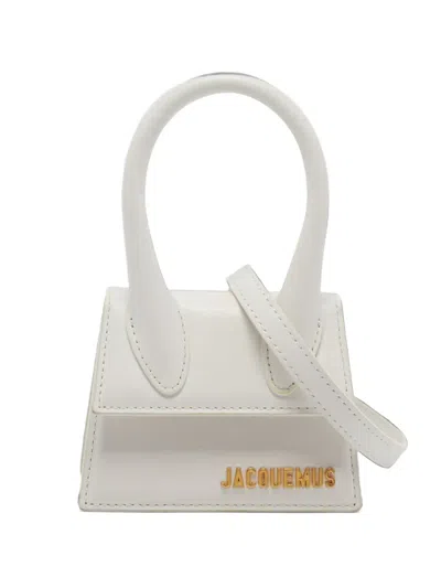 Pre-owned Jacquemus Mini Le Chiquito Top-handle Tote Bag In White