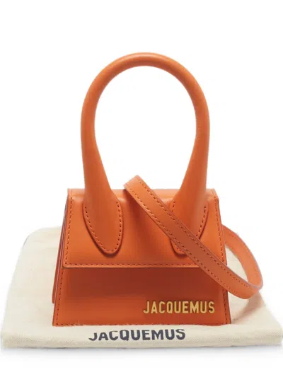 Pre-owned Jacquemus Mini Le Chiquito Tote Bag In Orange