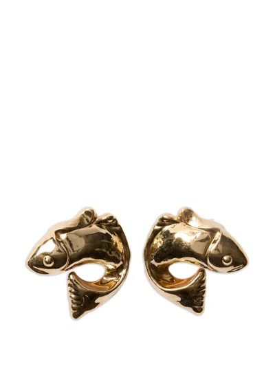 Jacquemus Mini Loop Earrings For Women In Gold