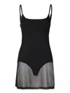 Jacquemus Black La Casa 'la Robe Maille Roupao' Minidress In Black