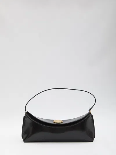 Jacquemus Mini Oval Clutch Bag In Black