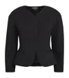 Jacquemus Ovalo Twill Jacket In Black