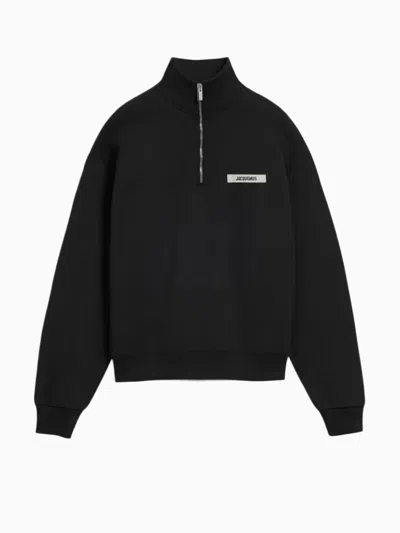 Jacquemus Mini Oversized Knitwear For Men In Black
