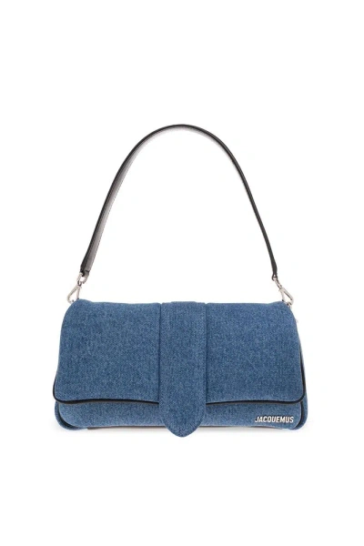 Jacquemus Mini Puffed Denim Bag In Blue