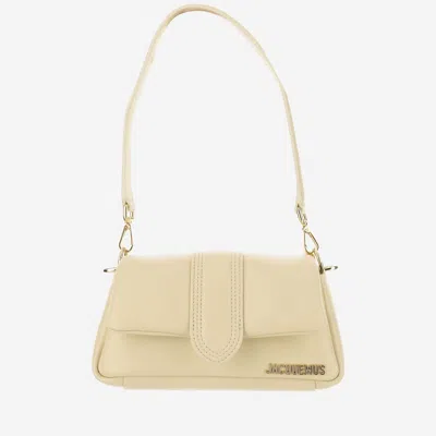 Jacquemus Mini Puffed Flap Shoulder Bag In Ivory