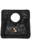 Jacquemus Celine Chestnut Brown Calf Leather Classique Triomphe Bag In Black