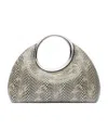 Jacquemus Small Calino Snake-embossed Leather Top Handle Bag In Nude