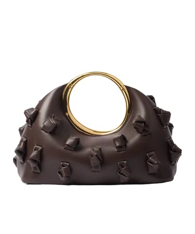 Jacquemus Mini Ring Tote In Brown
