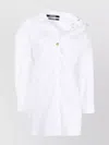 Jacquemus Mini Shirt Dress Belted Waist In White
