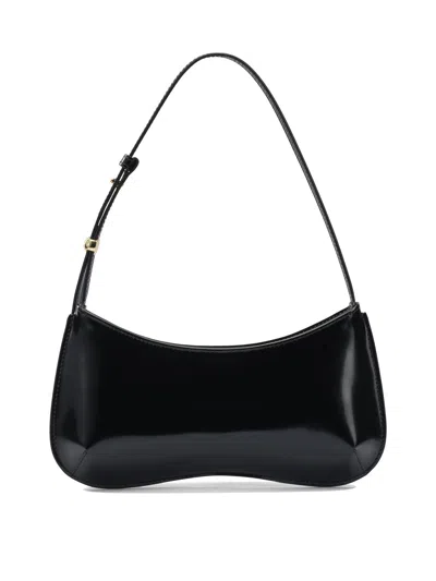 Jacquemus Mini Shoulder Handbag With Adjustable Strap In Black