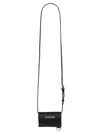 Jacquemus Black Leather Credit Card Holder Le Porte Men In Black