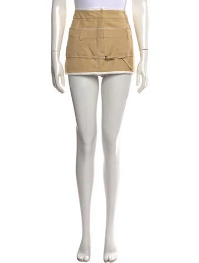 Pre-owned Jacquemus Mini Skirt In Neutrals