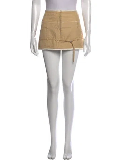 Pre-owned Jacquemus Mini Skirt In Neutrals