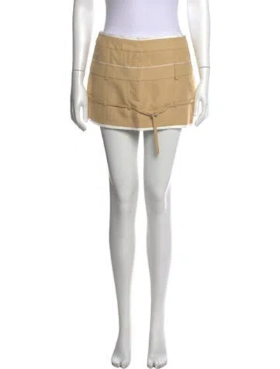 Pre-owned Jacquemus Mini Skirt In Neutrals