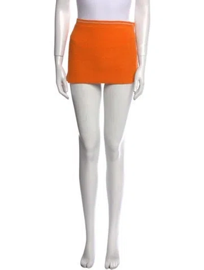 Pre-owned Jacquemus Mini Skirt In Orange