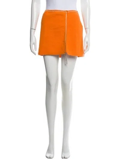 Pre-owned Jacquemus Mini Skirt In Orange