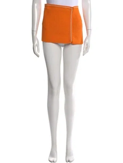 Pre-owned Jacquemus Mini Skirt In Orange