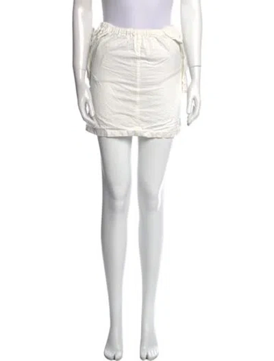 Pre-owned Jacquemus Mini Skirt In White