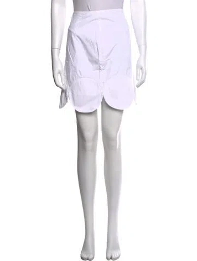 Pre-owned Jacquemus Mini Skirt In White