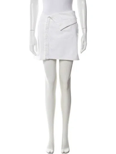 Pre-owned Jacquemus Mini Skirt In White