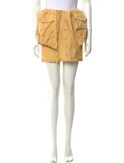 Pre-owned Jacquemus Mini Skirt In Yellow