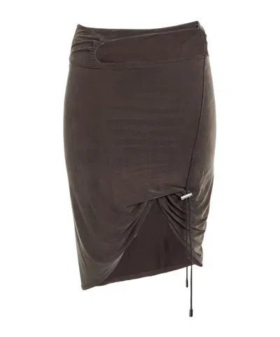 Jacquemus Mini Skirts In Brown