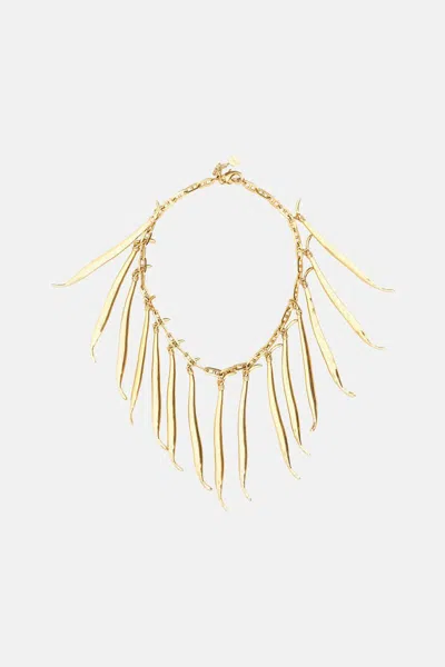 Jacquemus Mini Stylish Beaded Necklace In Neutral