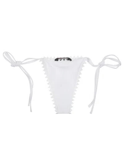 Jacquemus Mini Swim Briefs With Laces In White