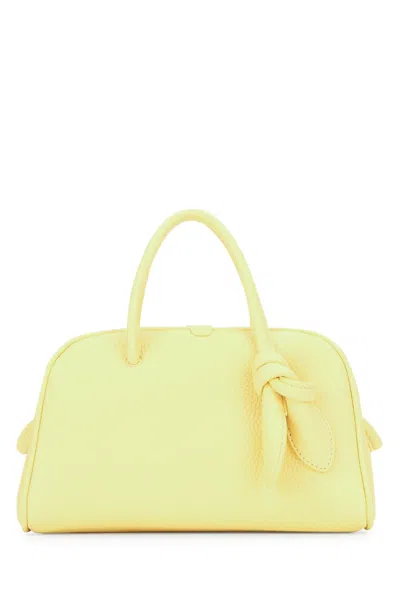 Jacquemus Mini Travel-inspired Handbag In Lightyellow