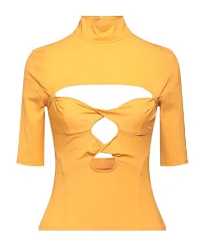 Jacquemus Minimal Slim Fit Sweater In Yellow