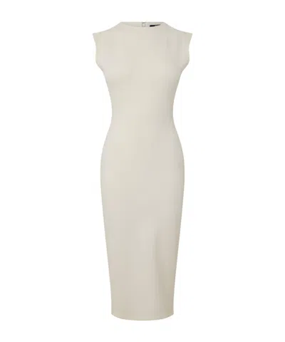 Jacquemus Minimalist Aline Midi Dress In White